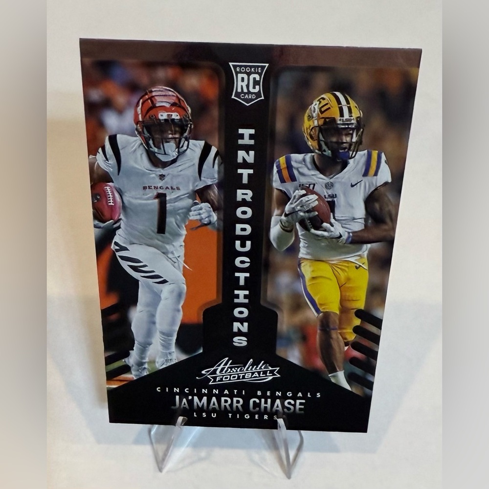 2021 Panini- Absolute Rookie Card - Ja'Marr Chase # INT-5 Introductions